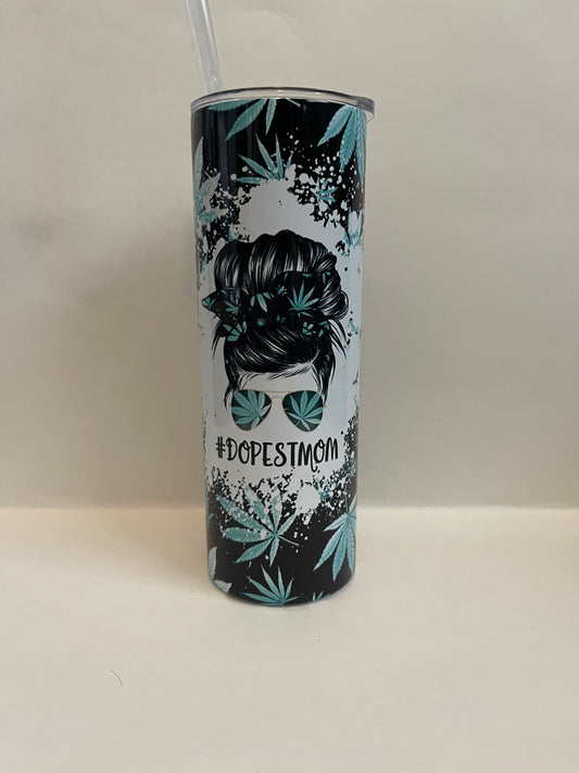 Dopest Mom 20oz Skinny Tumbler