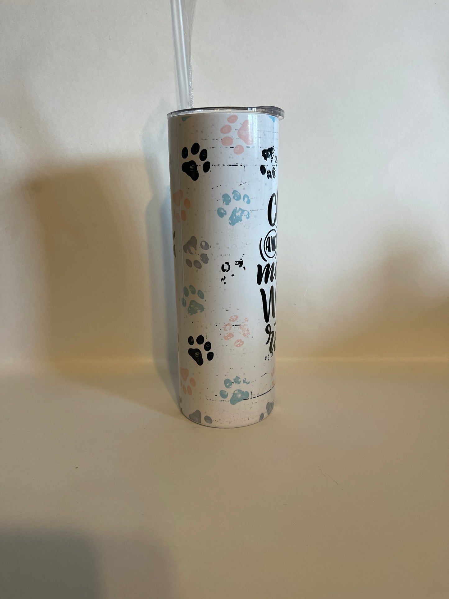 Coffee and Dogs 20oz Skinny Tumbler