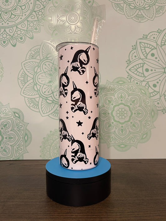 Zombie Skeleton 20oz Skinny Tumbler