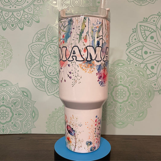 Mama Wildflower 40oz Tumbler