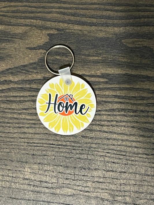 Home Sunflower Keychain