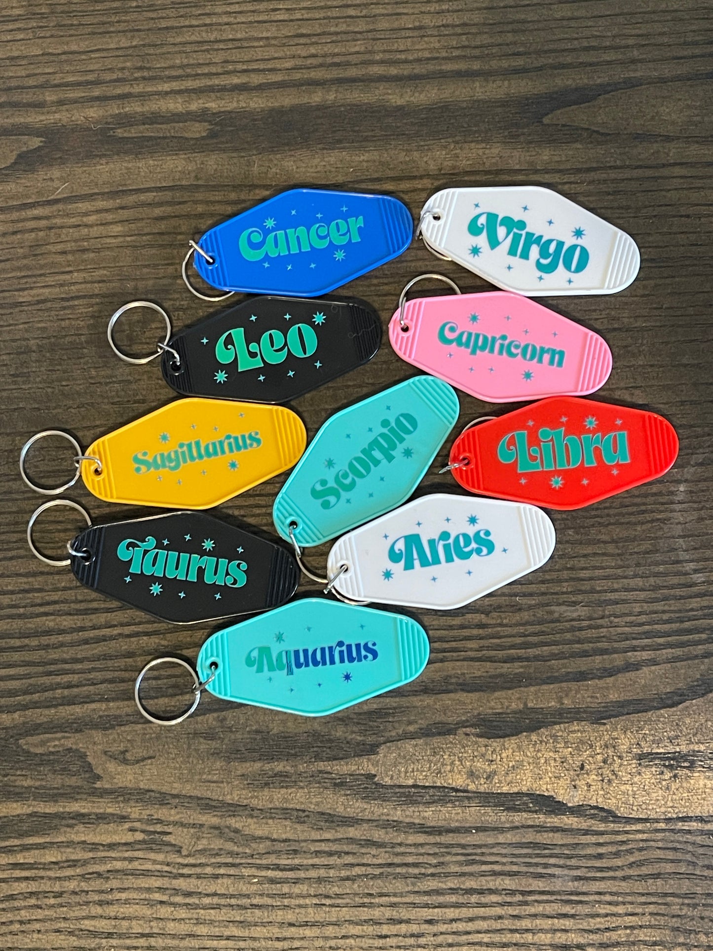 Zodiac Motel Keychains