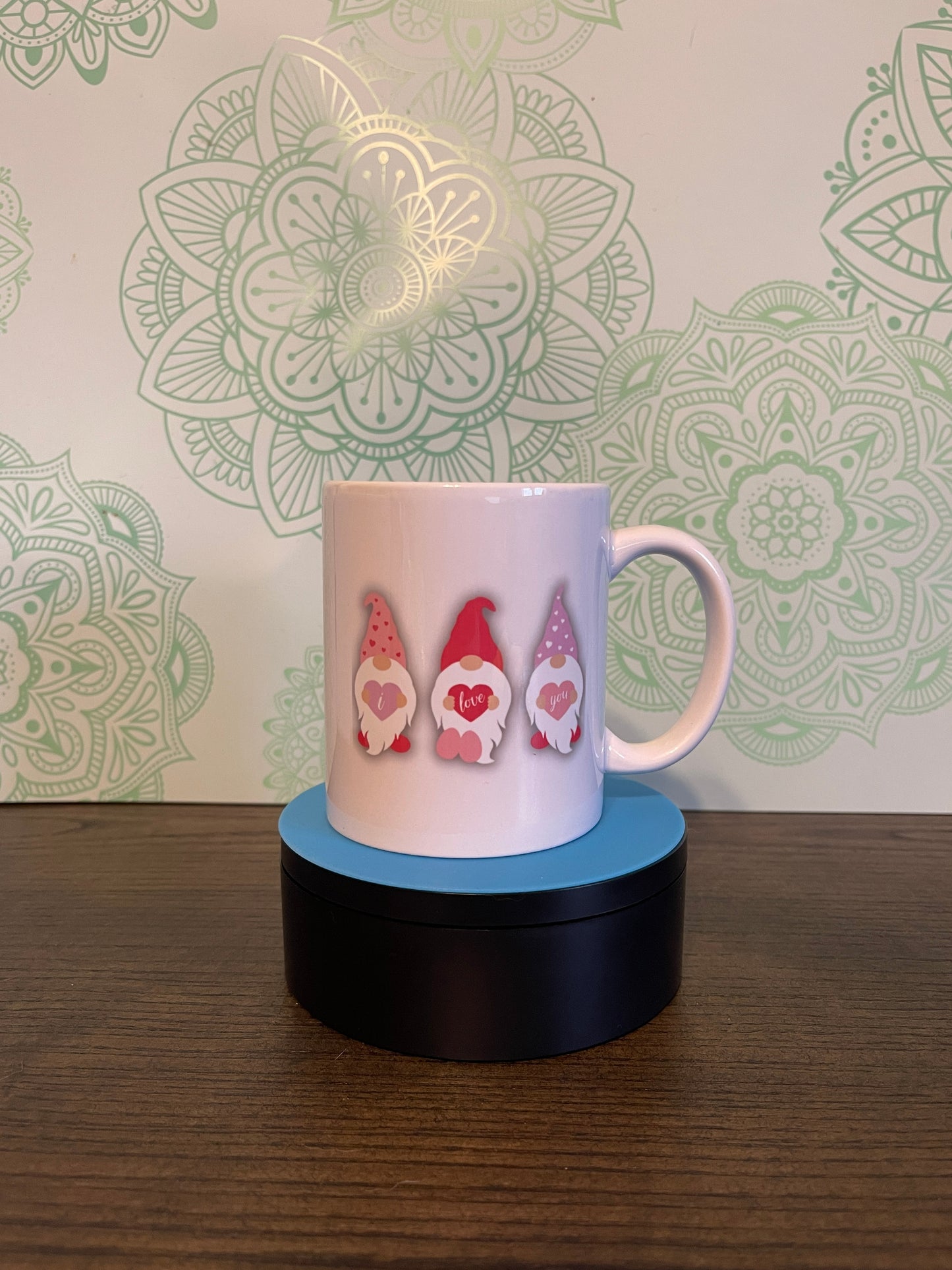 Valentines Gnome "I love you" 11oz Ceramic Mug