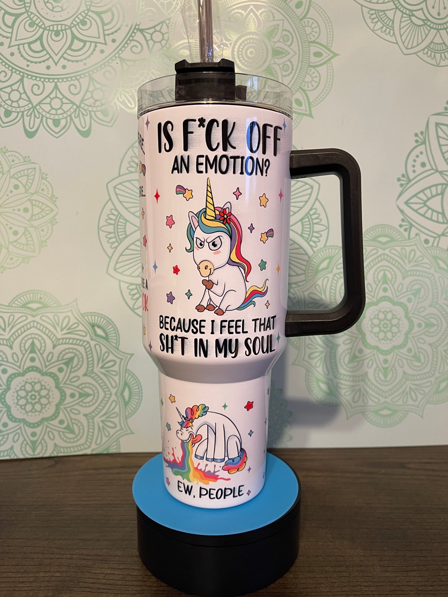 No Fucks Given Unicorn 40oz Tumbler