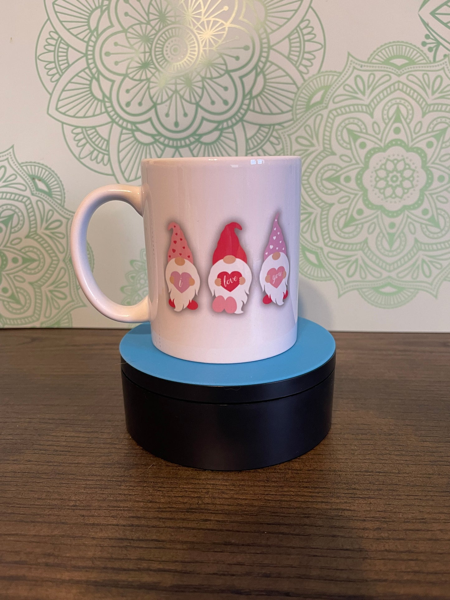 Valentines Gnome "I love you" 11oz Ceramic Mug