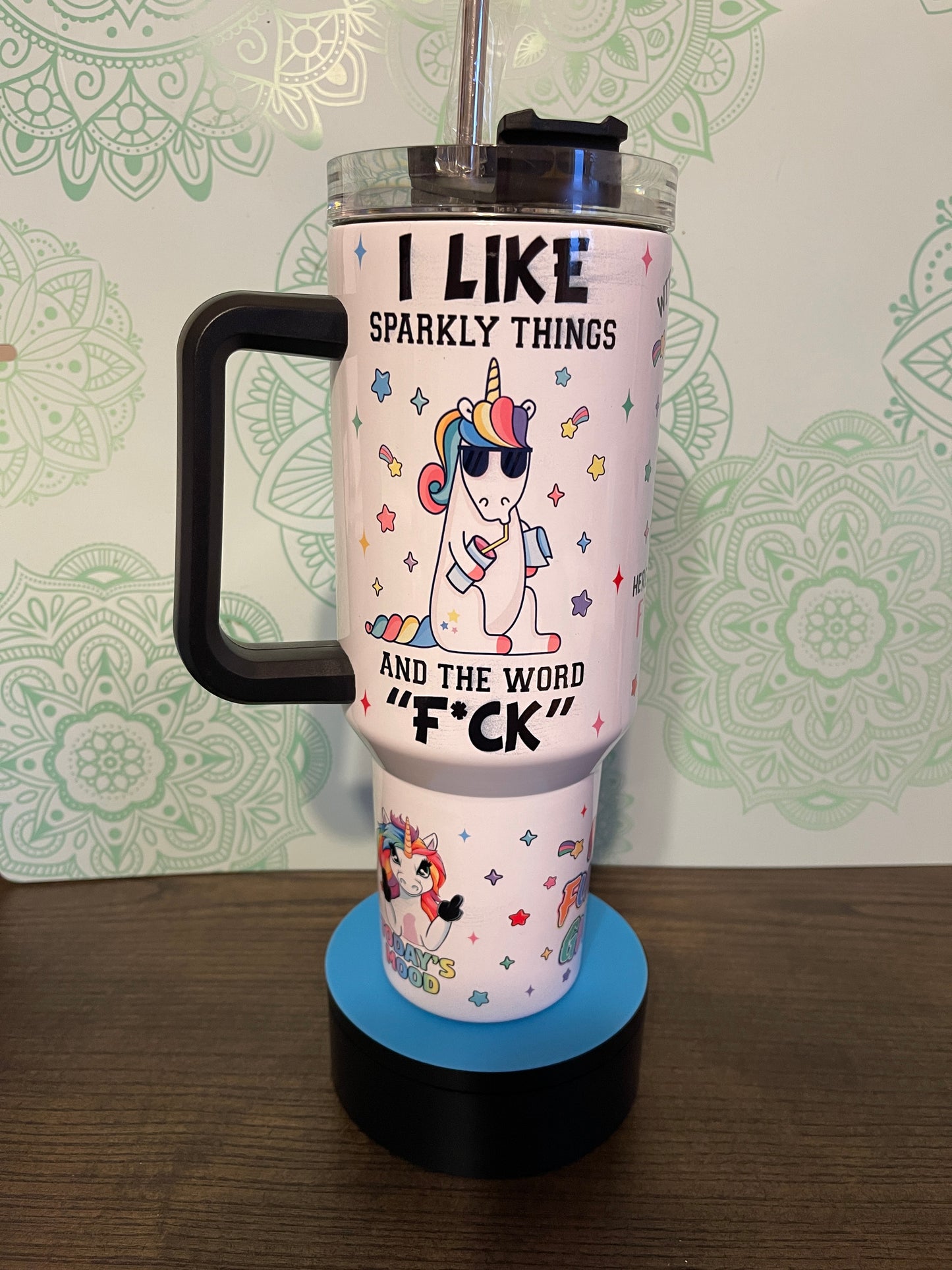 No Fucks Given Unicorn 40oz Tumbler