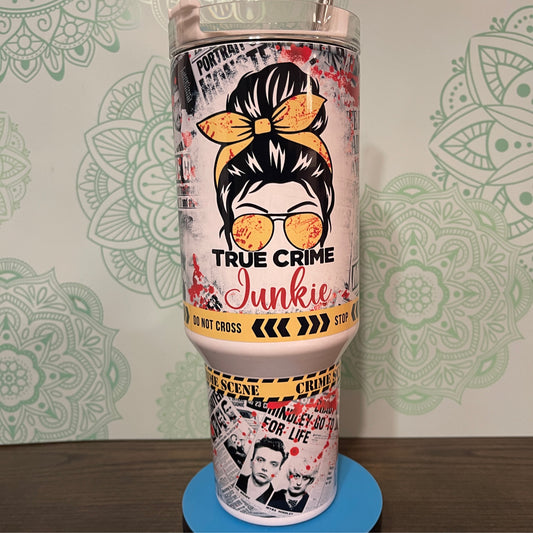 True Crime Junkie 40oz Tumbler