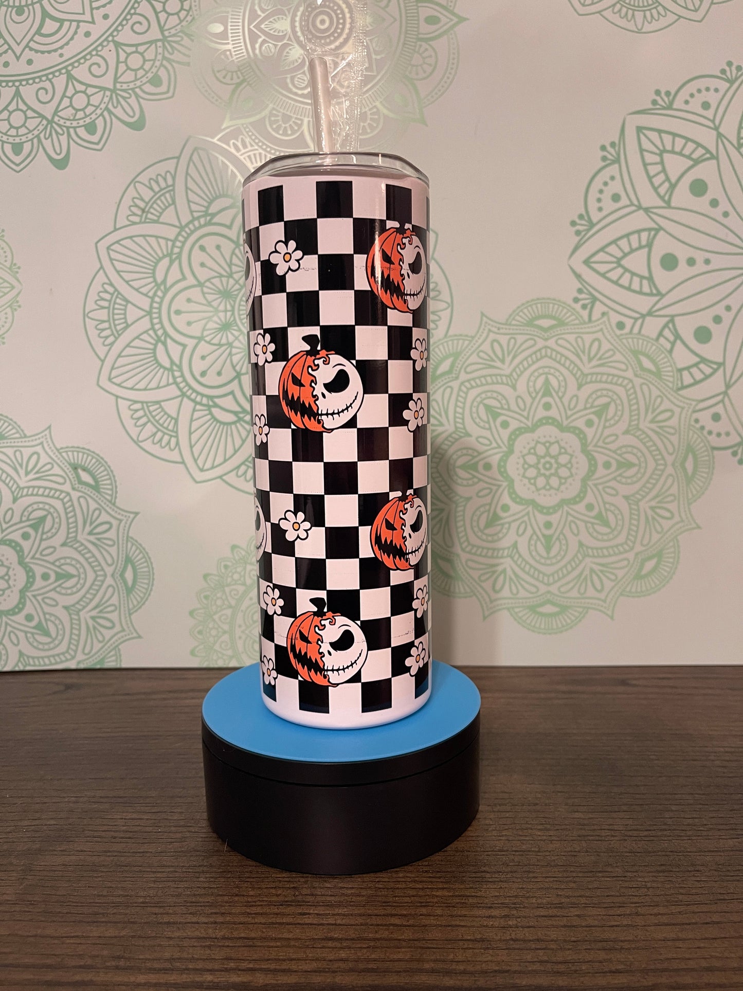 NBC Checkered 20oz Skinny Tumbler